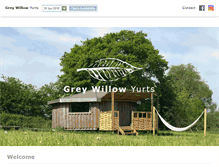Tablet Screenshot of greywillowyurts.co.uk